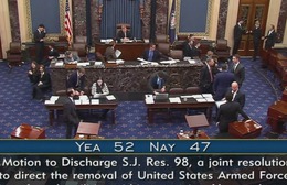 Thượng viện Mỹ bác nghị quyết ngăn ông Trump mở rộng hành động quân sự