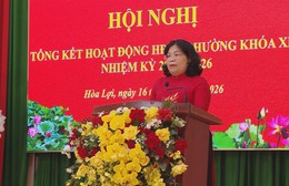 HĐND phường Hòa Lợi tổng kết hoạt động nhiệm kỳ 2021-2026