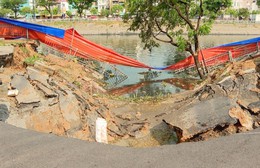 Khẩn trương xử lý sự cố sụp lún nghiêm trọng trên đường Ba Đình, TP. Hồ Chí Minh
