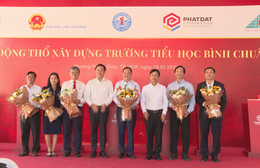 Lễ động thổ xây dựng Trường Tiểu học Bình Chuẩn 3 theo hình thức "chìa khóa trao tay"