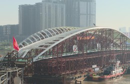 Hợp long cầu đi bộ đi qua Sông Sài Gòn - Dấu ấn kỹ thuật, nối nhịp đô thị