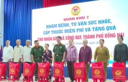 Quân khu 7 triển khai nhiều hoạt động an sinh xã hội ý nghĩa cho bà con xã Sông Ray