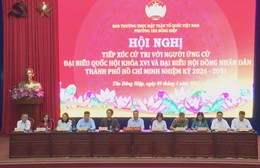 Cử tri phường Tân Đông Hiệp gửi gắm nhiều kiến nghị đến các ứng cử viên