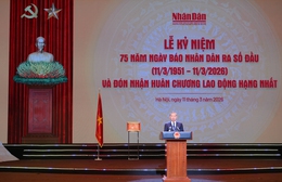 Tổng Bí thư Tô Lâm dự lễ kỷ niệm 75 năm Báo Nhân Dân ra số đầu tiên