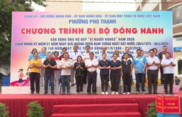 Phường Phú Thạnh vận động hơn 1,3 tỷ đồng qua chương trình đi bộ vì người nghèo