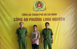 Bắt giữ đối tượng trộm cắp tài sản tại tại Miếu Bà Chúa Xứ Nguyên Nhung, phường Long Nguyên