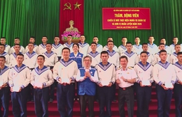 Hội đồng Nghĩa vụ quân sự TP. Hồ Chí Minh thăm, động viên chiến sĩ mới tại Vùng 4 Hải quân