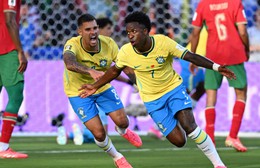 Vinicius Jr tỏa sáng, Brazil chia điểm với Morocco tại World Cup 2026