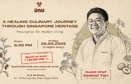 ÚNU ra mắt đêm tiệc ẩm thực thảo mộc và di sản Singapore cùng Chef Ezekiel Tan