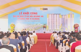 Khởi công dự án Nhà ở xã hội Bcons và Trường học B.School tại phường Tân Uyên