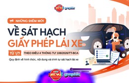 NewZgraphic: Nhiều thay đổi trong sát hạch, cấp giấy phép lái xe từ 1/7