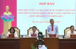 Công bố Lệnh của Chủ tịch nước về ba Pháp lệnh mới