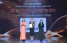 LAURA COFFEE của diễn viên - ca sĩ Nhật Kim Anh được vinh danh "Dấu ấn Thương hiệu Việt Tin dùng 2026"