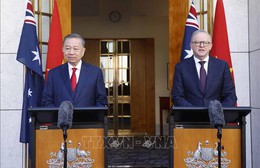 Tổng Bí thư, Chủ tịch nước Tô Lâm và Thủ tướng Australia gặp gỡ báo chí