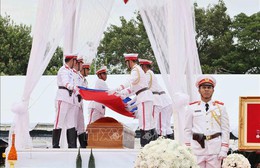 Lào tổ chức trọng thể Lễ an táng cấp Nhà nước đồng chí Xaysomphone Phomvihane