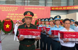 Vận chuyển hơn 7.000 mẫu hài cốt liệt sĩ bằng chuyên cơ quân sự ra Hà Nội giám định ADN