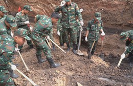 Tìm kiếm xuyên lễ 2/9, đẩy nhanh tiến độ quy tập tại Công viên Lê Thị Riêng.