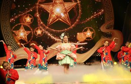 Helen Vũ hát ca khúc chủ đề “Đèn sao đất Việt” trong “Vườn Âm Nhạc – Ánh sao lấp lánh đêm rằm”
