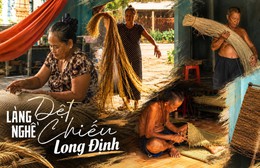 Làng chiếu Long Định – giữ nghề qua từng sợi cói