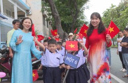 Trường Tiểu học - THCS Tân Định chào đón năm học mới trong không khí rộn ràng