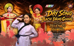 Sao nhí Helen Vũ vừa diễn xuất, vừa hát ca trong Vườn Âm Nhạc – Dậy sóng Bạch Đằng Giang