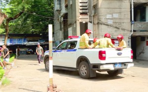 Diễn tập phương án chữa cháy và cứu nạn, cứu hộ tại Cư xá Thanh Đa, phường Bình Quới