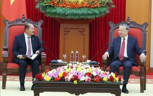 Tổng Bí thư Tô Lâm tiếp Đoàn đại biểu Đảng Nhân dân Cách mạng Lào
