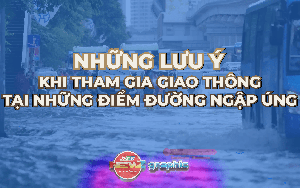 NewZgraphic: Những lưu ý khi tham gia giao thông tại những điểm đường ngập úng