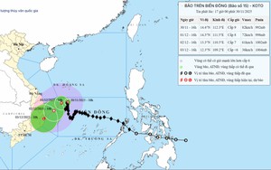 Bão số 15 di chuyển chậm nhưng vẫn gây gió mạnh, sóng lớn