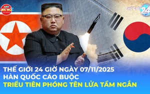 Thế giới 24 Giờ ngày 7/11/2025 | Hàn Quốc: Triều Tiên phóng tên lửa tầm ngắn