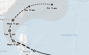 Philippines khẩn cấp sơ tán 100.000 người đối phó siêu bão Fung-wong