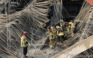 Sập công trình thư viện tại Gwangju, Hàn Quốc