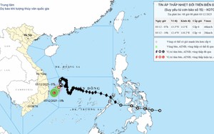 Áp thấp nhiệt đới di chuyển nhanh hướng về vùng biển Đắk Lắk - Khánh Hoà