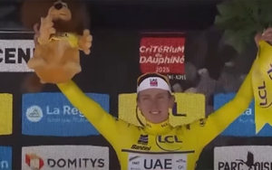 Pogacar lần đầu tiên vô địch Critérium du Dauphiné