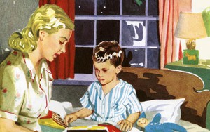 Đọc sách cho con nghe trước khi ngủ là khoảnh khắc thiêng liêng nhất với ba mẹ