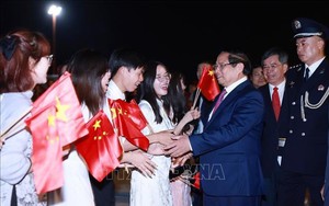 Thủ tướng Phạm Minh Chính tới Thiên Tân, bắt đầu chuyến công tác dự Hội nghị thượng đỉnh Tổ chức Hợp tác Thượng Hải