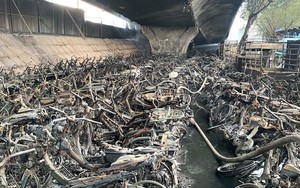 Sở Xây dựng họp đánh giá mức độ ảnh hưởng kết cấu cầu Vĩnh Tuy sau vụ cháy trăm xe máy