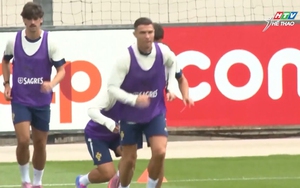 Ronaldo trở lại tập luyện cùng tuyển Bồ Đào Nha