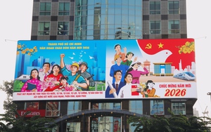 TP. Hồ Chí Minh trang hoàng rực rỡ chào mừng Đại hội XIV của Đảng