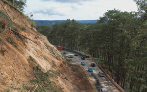 Cấm lưu thông đèo Prenn 6 ngày để khắc phục sạt lở