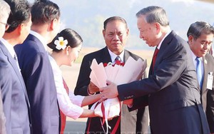 Tổng Bí thư Tô Lâm đến thủ đô Viêng Chăn, bắt đầu thăm cấp Nhà nước tới Lào