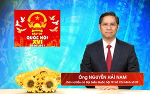 Chương trình hành động Ứng cử viên Đại biểu Quốc hội Khóa XVI Nguyễn Hải Nam