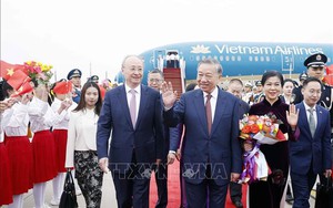 Tổng Bí thư, Chủ tịch nước đến Bắc Kinh, bắt đầu thăm cấp Nhà nước đến Trung Quốc