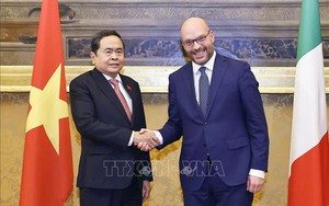 Chủ tịch Quốc hội Trần Thanh Mẫn hội đàm với Chủ tịch Hạ viện Italy