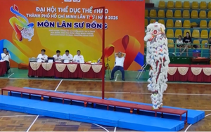 Lân sư rồng lần đầu tiên tranh tài chính thức tại Đại hội TDTT TP. Hồ Chí Minh