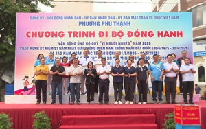 Phường Phú Thạnh vận động hơn 1,3 tỷ đồng qua chương trình đi bộ vì người nghèo