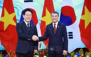 Thủ tướng Lê Minh Hưng hội kiến Tổng thống Hàn Quốc Lee Jae Myung