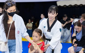 Châu Tuyết Vân truyền cảm hứng thể thao cho trẻ em dịp Hè