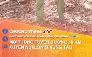 Mở thông tuyến đường 10 km xuyên núi lớn ở Vũng Tàu