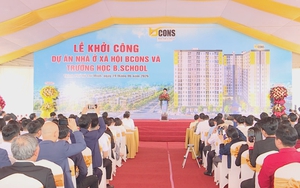 Khởi công dự án Nhà ở xã hội Bcons và Trường học B.School tại phường Tân Uyên